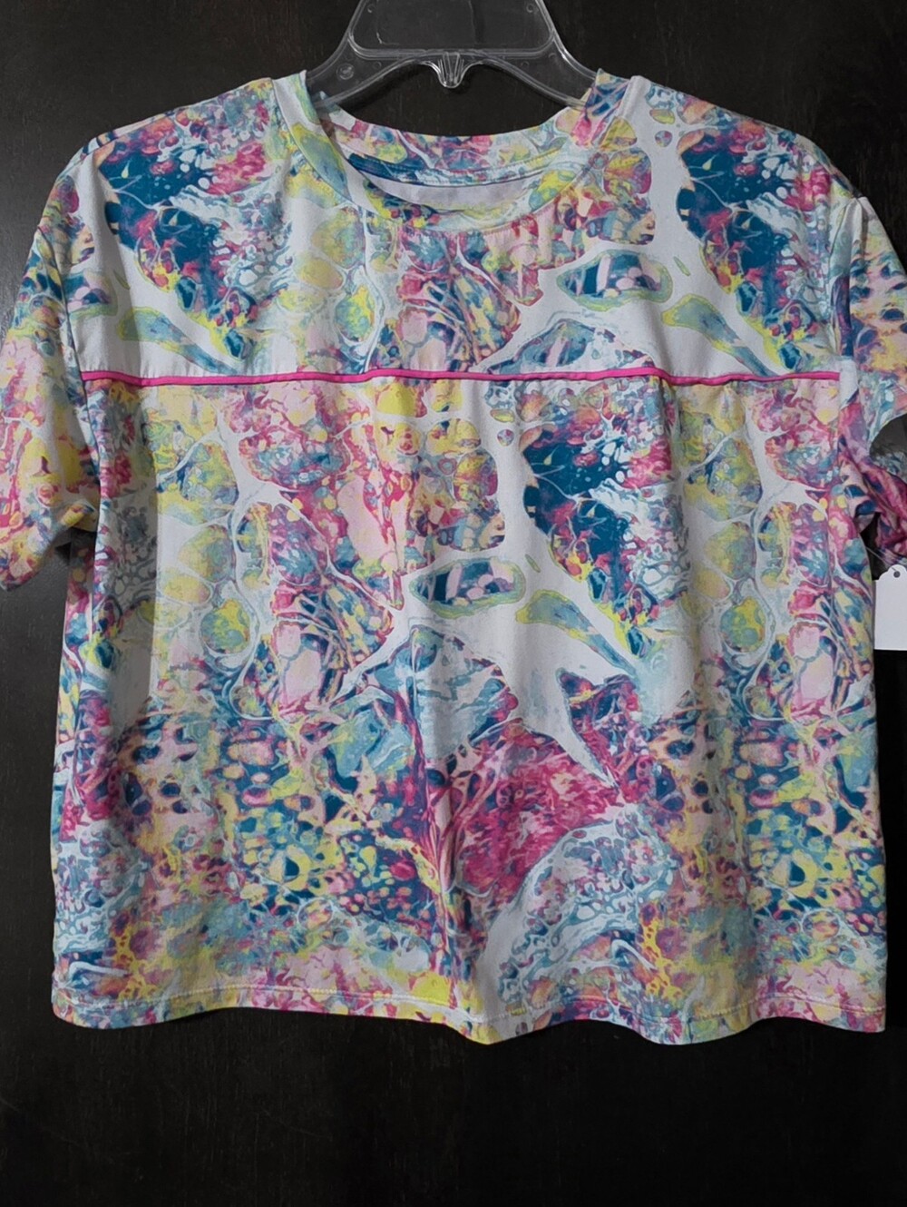 💢4For$20 tek gear Multicolor Short Sleeve Tee Cropped Girls XXL Women's Med